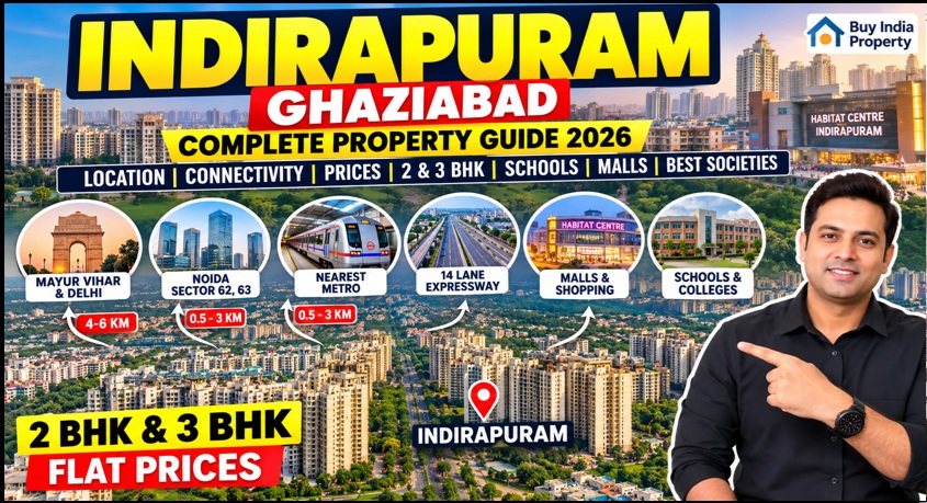 Indirapuram Ghaziabad Property Flats: Location, Connectivity, Property Prices, 2 & 3 BHK Flats