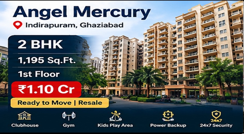 2 BHK Ready-to-Move Flat in Angel Mercury, Indirapuram