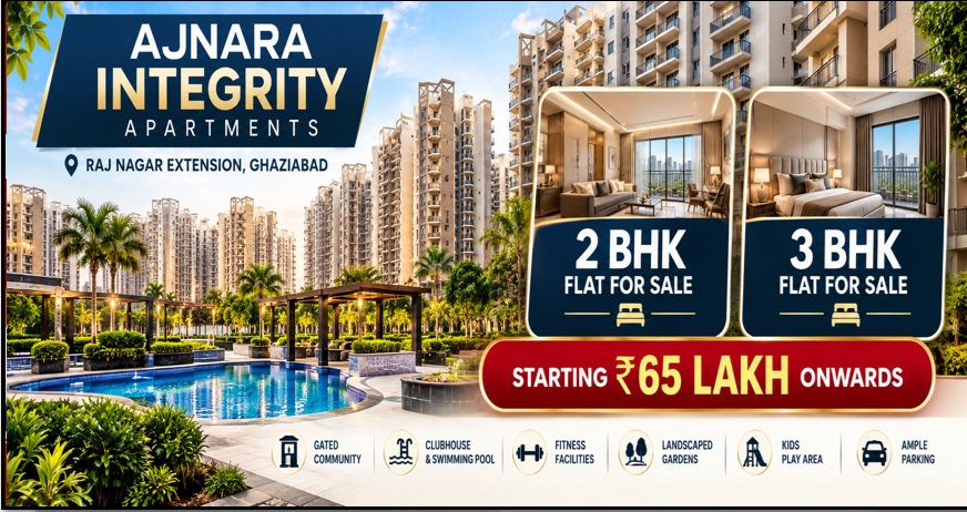 3 BHK Flat for Sale in Ajnara Integrity, Raj Nagar Extension, Ghaziabad