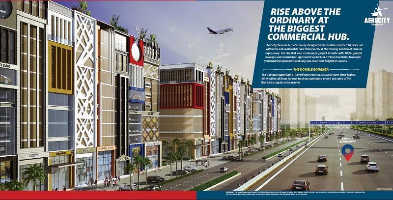 Commercial Plots : Aero City in Gaur Yamuna City Sector 19, Yamuna Expressway