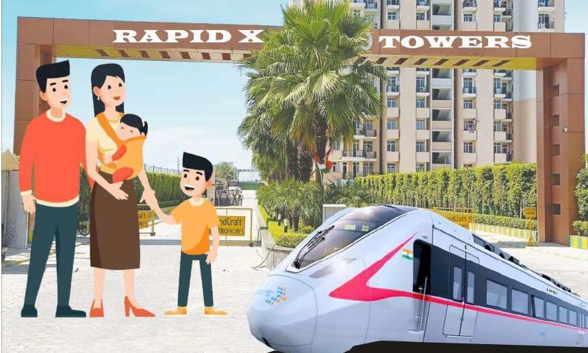 2 bhk Study flat in Rapid X Towers, Raj Nagar Extension, Ghaziabad